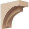 Ekena Millwork 3"W x 6"D x 6"H Classic Rivera Rough Cedar Woodgrain TimberThane Corbel, Primed Tan CORUR03X06X06RIVRCPR - alternate 1
